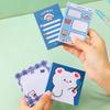 80 Sheets Bear Sticky Notes Cute Cartoon Self-stick Memo Note Memo Pad For School Classroom Office Notebook Kawaii Stationery