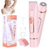 Women's Electric Epilator And Trimmer 2-in-1 Dual Head Bikini Area Shaver for Smooth Intimate Skin Hair Removal