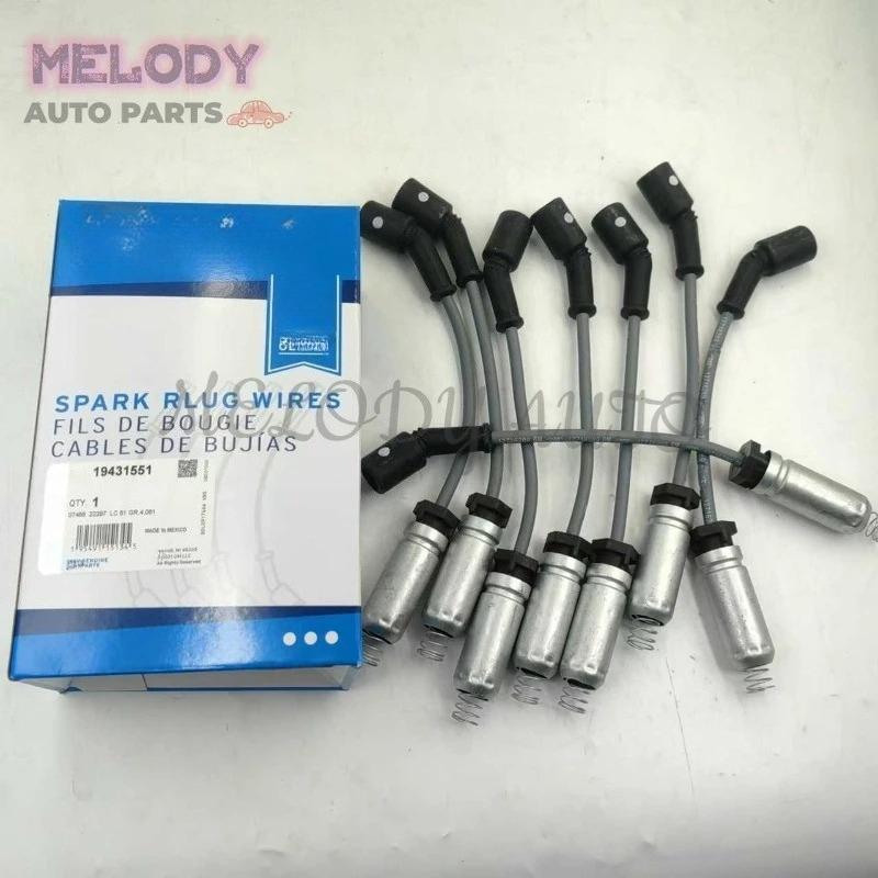 8PCS 19431551 12716289 Spark Plug Wires Set For GM CORVETTE CAMARO SIERRA 1500 GMC YUKON