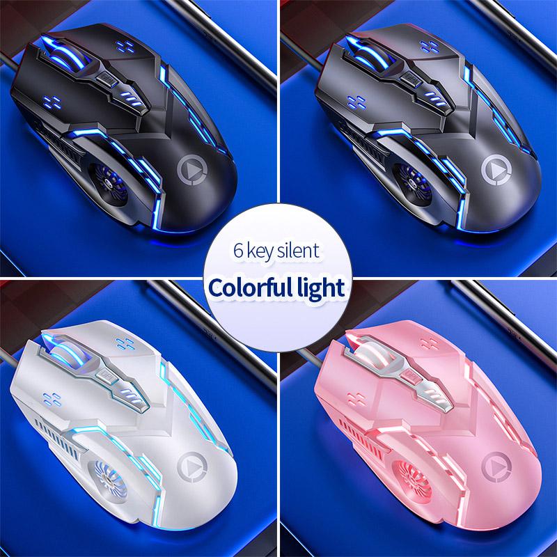 New Wired Mouse Backlight High Sensitivity 6 Button Macro Programming Gaming Mechanical Mouse for Gaming PC Tablet ZH
