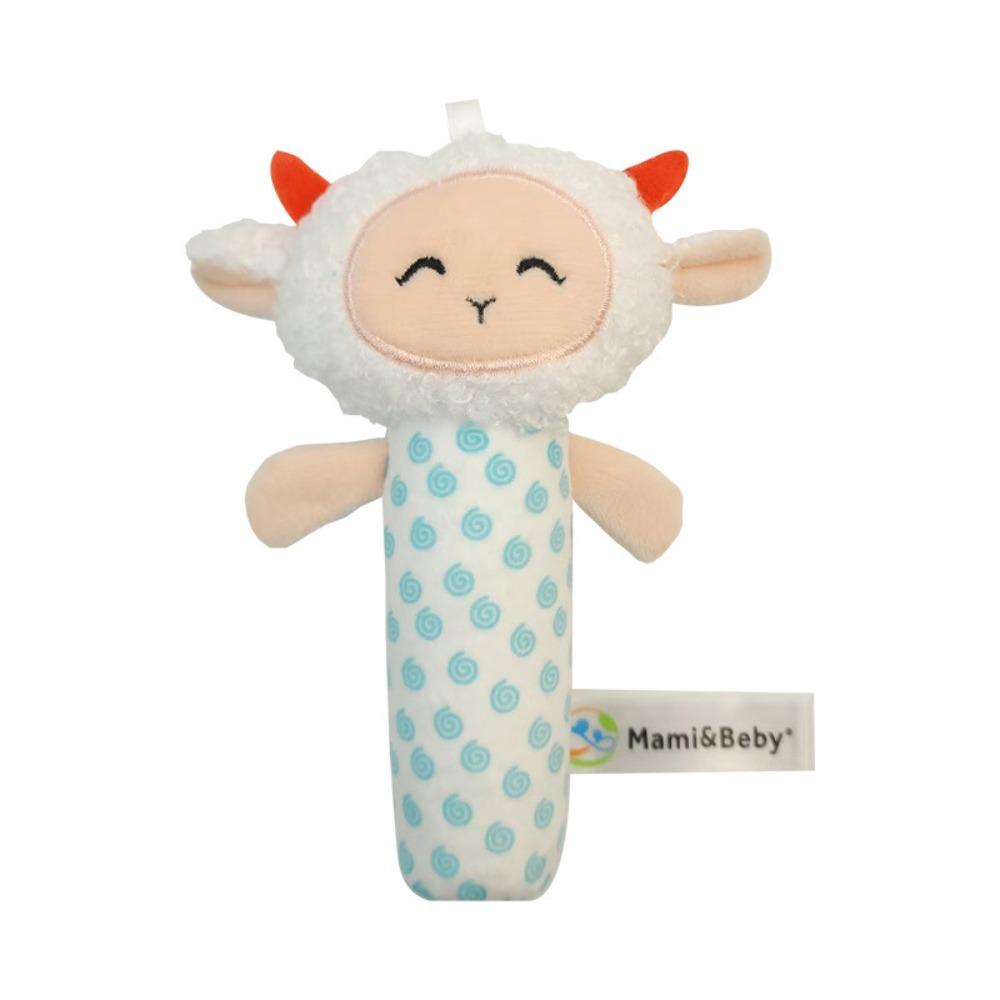 Squeaky Sound Soft Stuffed Animal Rattle Cartoon Animals Plush Rattles  Bed Hanging
