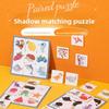 Childrens Wooden Shadow Matching Puzzle Board For Concentration Learning Early