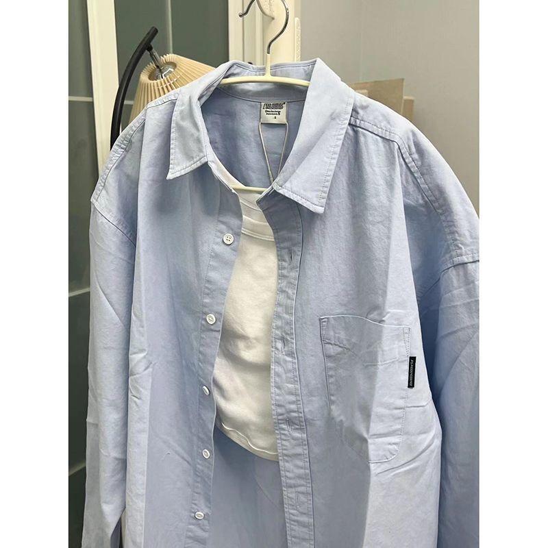 

Women s Solid Color Lapel Button Cardigan Long Sleeve Top Jacket S синій