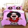 Mafalda Bedding Set Single Twin Full Queen King Size Bed Set Aldult Kid Bedroom Duvetcover Sets 3D Anime Bed Sheet Set