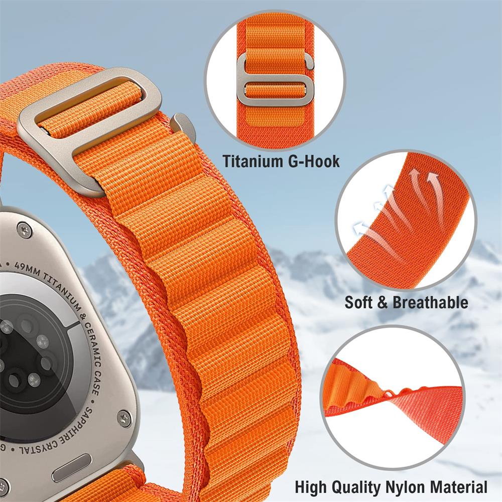 Alpine Loop Band for Iwatch Strap 49mm 44mm 40mm 45mm 41mm 42mm 38mm 40 44 45 Mm Bracelet iWatch Ultra Series 7 6 5 3 Se 8
