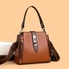 High-end, Stylish Single-shoulder Bag for Women, Soft Leather Bucket Bag, Large-capacity Handbag