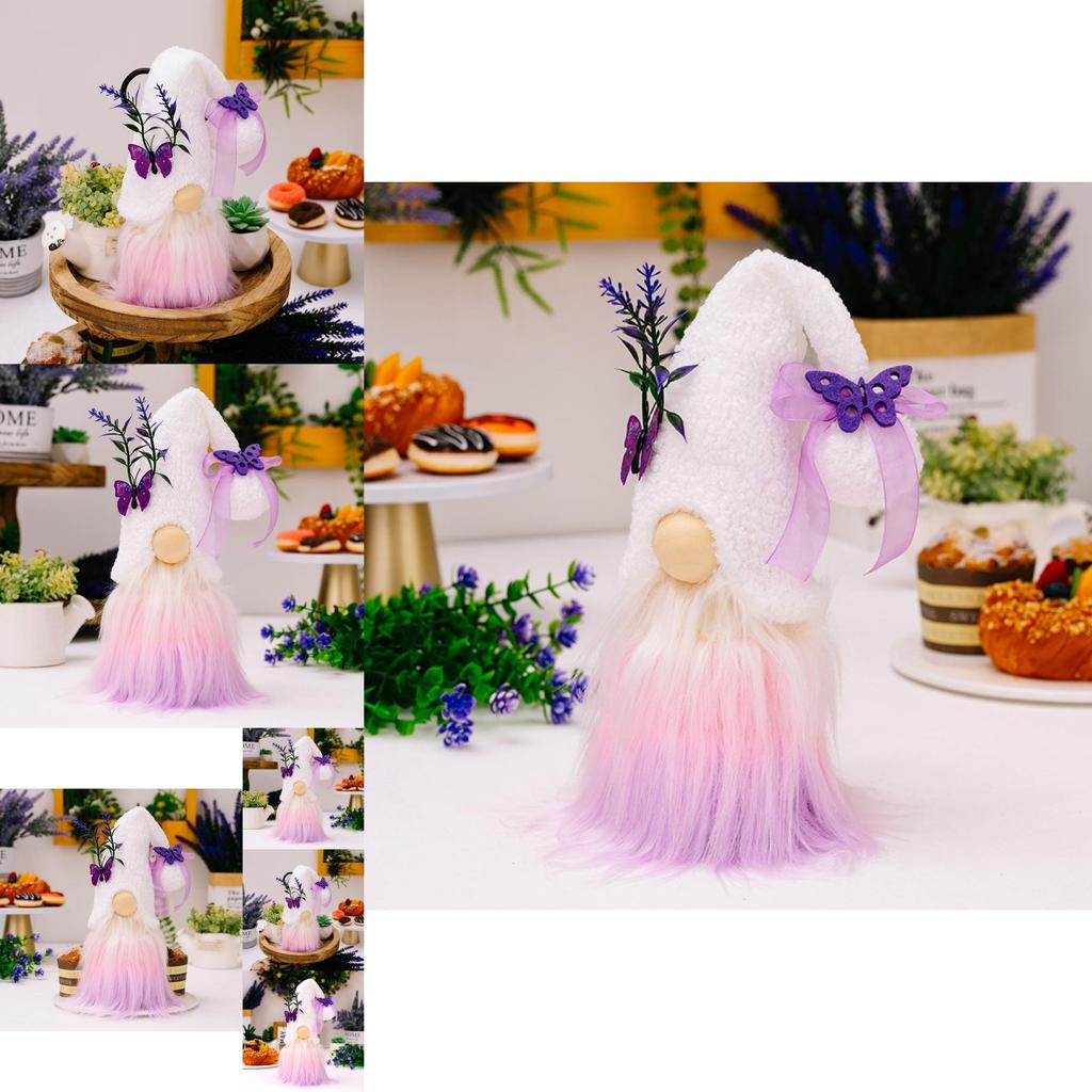 Charming Lavender Butterfly Doll For Mother's Day Elegant Purple Dcor For Home