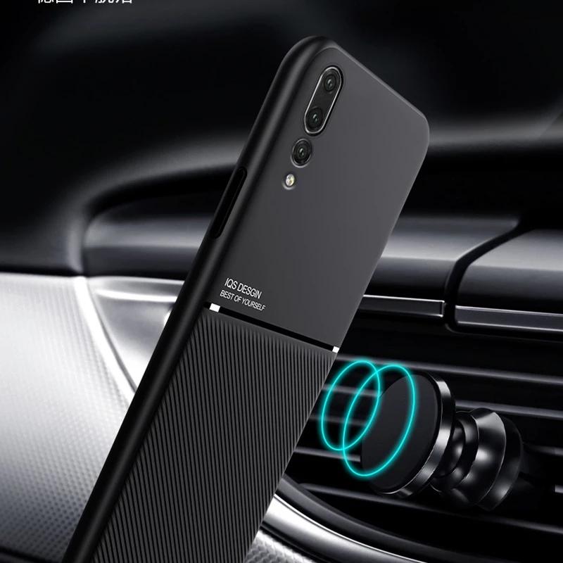 Luxury Car Holder Leather Case For Huawei P50 Pro Honor 50 60 70 ro Shockproof Soft TPU Cover