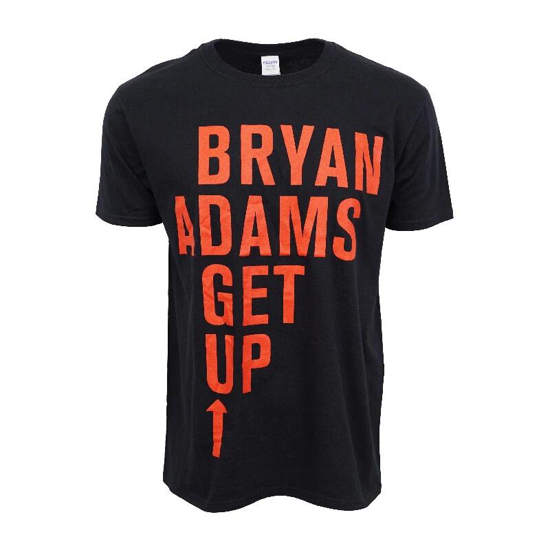 Unisex Adult Casual Graphic BRYAN ADAMS GET UP T SHIRT T-Shirt XL