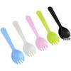 Disposable Blue Long-Handle Plastic Sporks