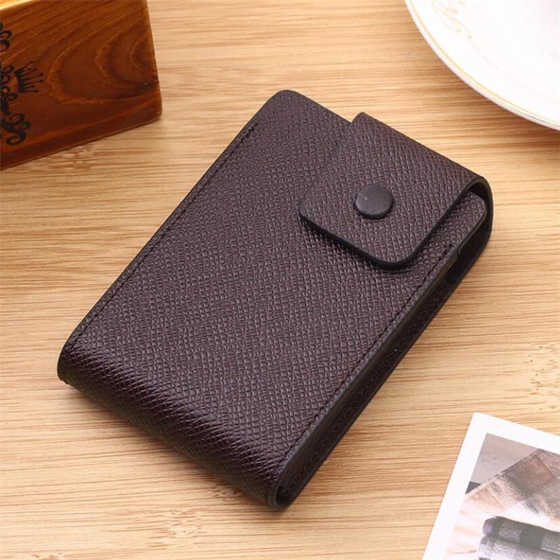 1 Pc Men Credit Card Holder Leather Purse for Cards Case Wallet for Credit ID Bank Card Holder Women Cardholder and Coins
