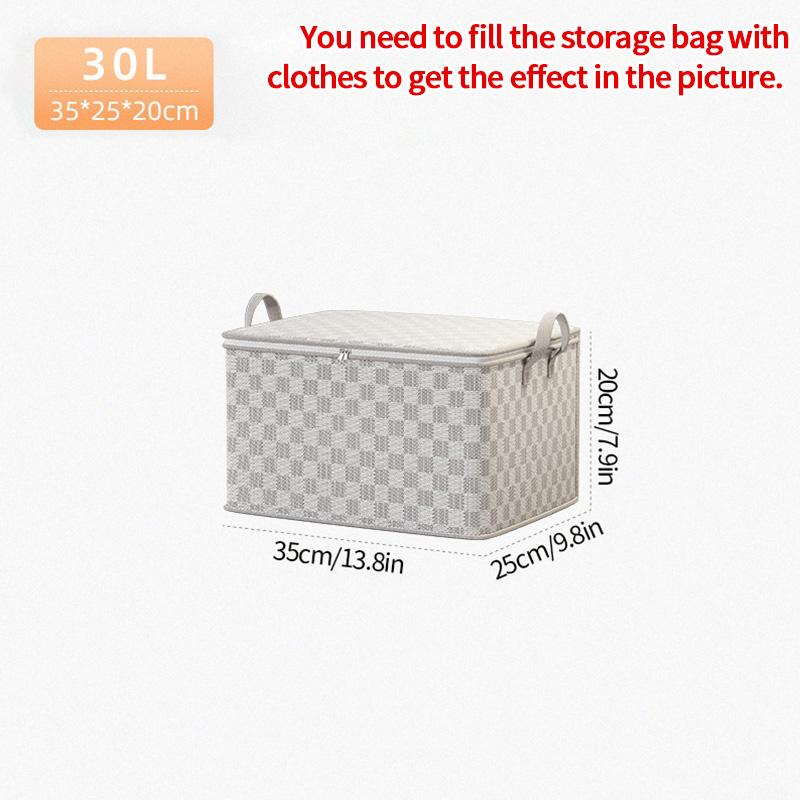 Foldable  Clothes Storage Bag Wardrobe Quilt Clothes Organizer  Non-woven Large Capacity Wardrobe Clothing Organizer Pouch