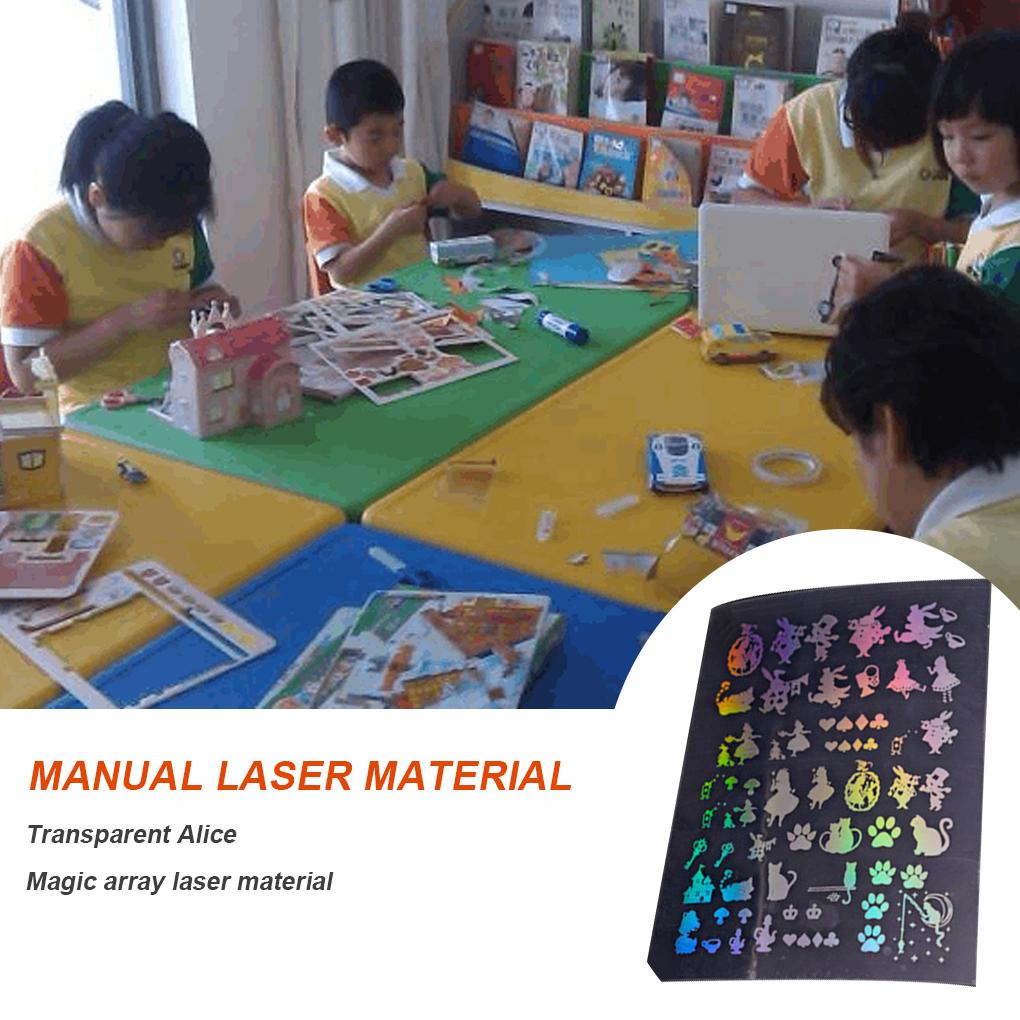 Transparent Stickers with Multiple Pattern DIY Accessory Durable Colorful Crafts Nail Decoration Gift Packaging Multi-Purpose