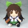 Bonus can badge included with purchase Gift Touhou Touhou Plush Toy Series Official Goods 80 Reimu Utsuho Fluffy and fluffy.