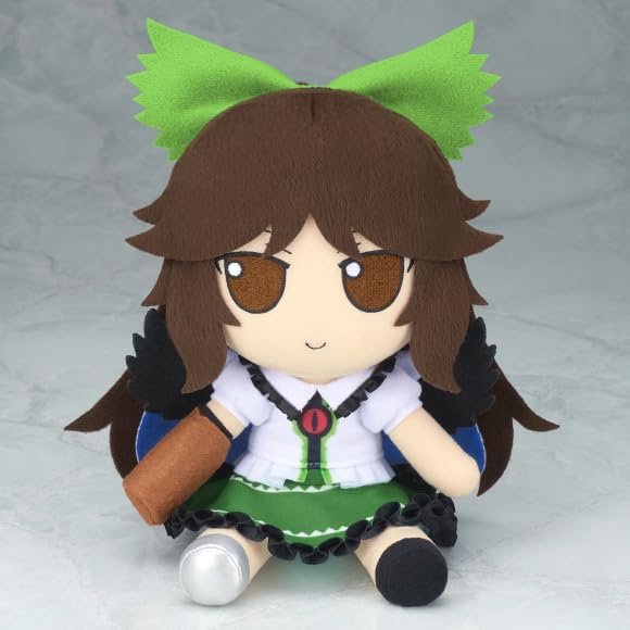 Bonus can badge included with purchase Gift Touhou Touhou Plush Toy Series Official Goods 80 Reimu Utsuho Fluffy and fluffy.