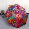 1pc Graffiti Art Umbrella Portable Folding Umbrella Durable Iron Frame, Suitable for All Seasons Home Travel Outdoor yy260319017