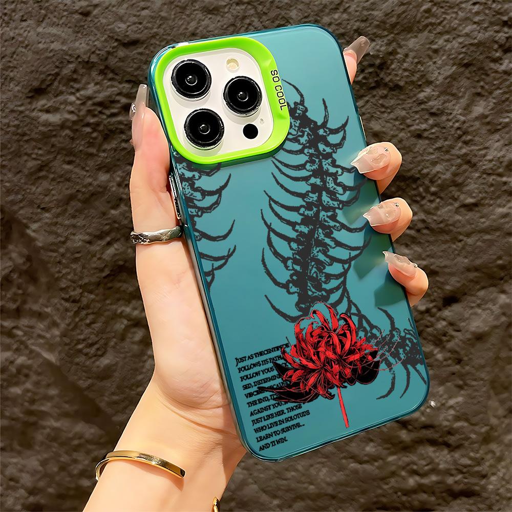 

Phone Case Kaneki Flower Tokyo Ghoul For iPhone 17 16e 16 15 14 13 12 11 mini Pro Max XSMAX Air Plus Anti Fall Matte Back Cover iPhone 15 Plus