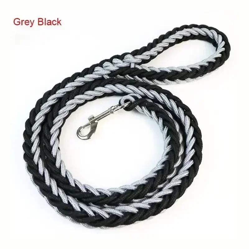 Nylon Dog Harness Leash For Medium Large Dogs Leads Pet Training Running Walking Safety Mountain Climb Dog Leashes Ropes Supply