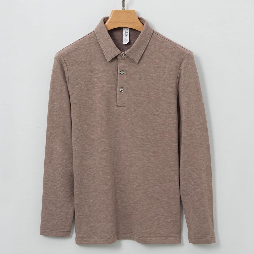 Lehký luxus 280g Kašmírový modalový kardigan Hedvábná teplá košile s límečkem Pánský svetr s dlouhým rukávem Akrylový kašmírový svetr Pánský