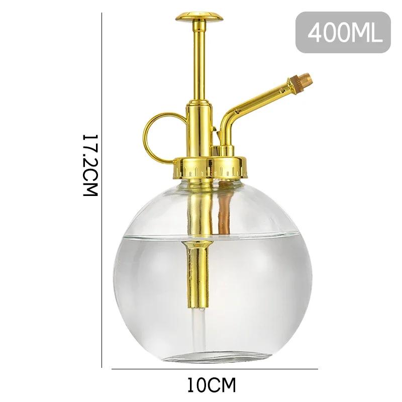 Sticla de pulverizare din sticlă cu relief nordic Pulverizator de ceață pentru casă vintage Pulverizator de grădină tip pneumatic Accesorii pentru baie Sticle de igienizare