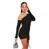 Missy Empire Womens/Ladies Layered Asymmetric One Shoulder Mini Dress