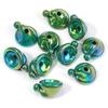 10pcs Christmas Hat Acrylic Beads Plated Color Loose Bead For DIY Jewelry Making Bracelet Necklace Keychain Christmas Decoration