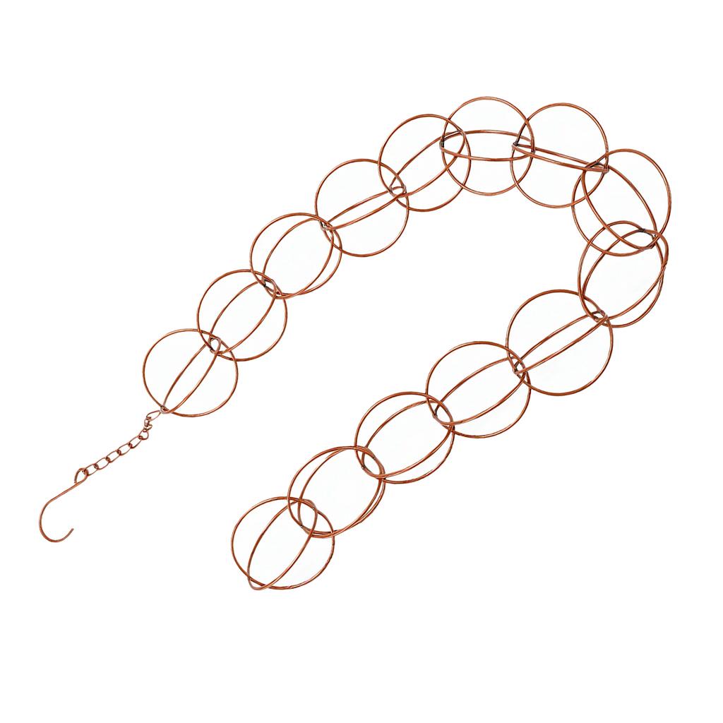 Rain Chain Ring Style Decorative Metal Gutter Rain Chain for Outdoor Garden Balconies Parks Round Ring