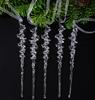 50 Acryl Eiszapfen Ornamente für Weihnachtsbaumschmuck Klares Acryl Design für Saisonalen Gebrauch und Festliches Home Styling