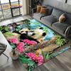3D Mielas Panda Gyvūnas Animacinis Kilimas – Minkštas Neslystantis Grindų Kilimėlis Svetainei ir Miegamajam | Vaikų Kambario Sofos Dekoracija, Dovana