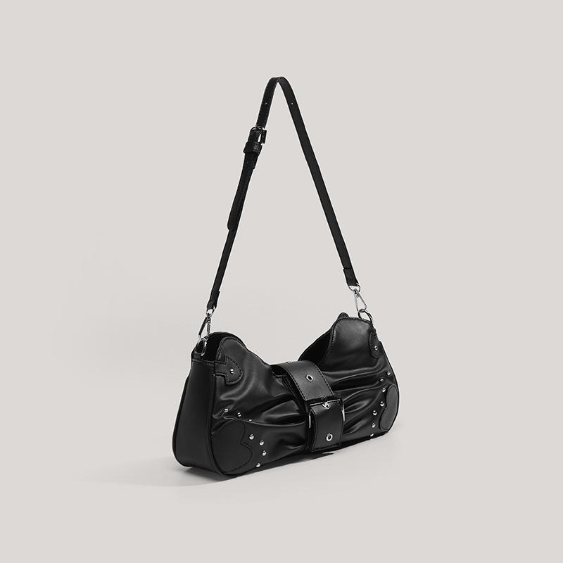 Spice Girl Bow Underarm Locomotive Bag Women's 2025 New Autumn and Winter Versatile Fashion Textured Shoulder Crossbody Bag Women's Bag