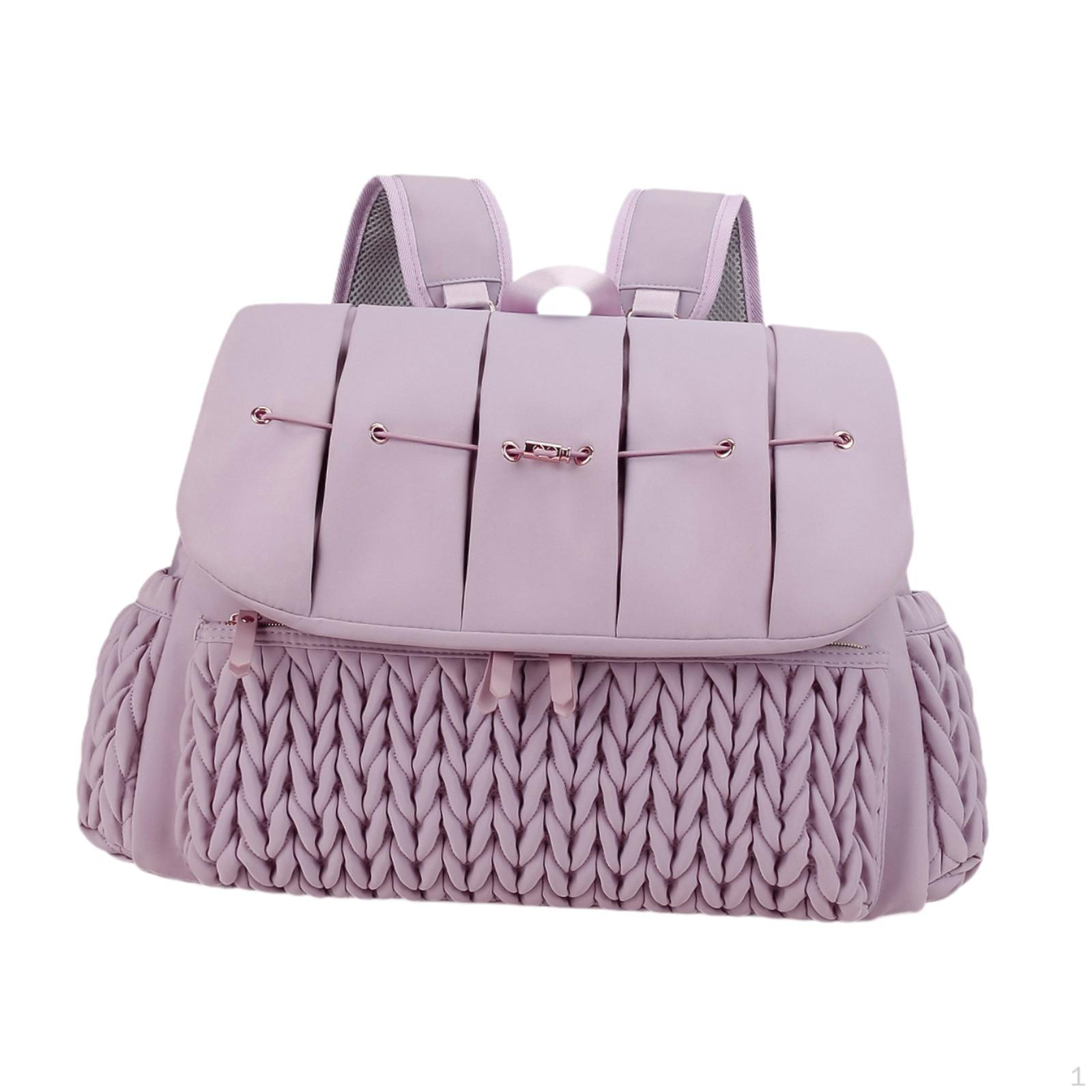 

Сумка для подгузников, рюкзак для малышей, для мамы и папы, водонепроницаемая, сумка для пеленания, сумка для подгузников, игрушки для бутылочек фиолетовый