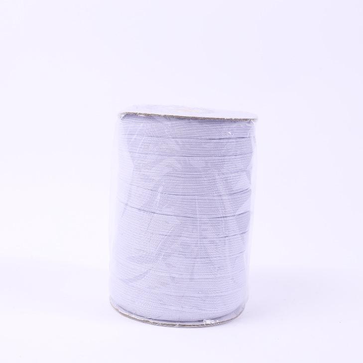 Horse Belt White & Black Elastic Rubber Bands, 1cm & 6mm, for Home Textiles & Clothing Accessories