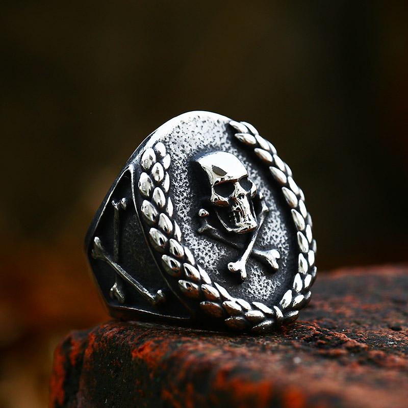 BEIER 2022 Nouvelle Mode Punk Navigation Pirates Bague Crâne Bague Homme Cool Biker Hip Hop Films Bijoux Vente en Gros