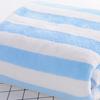 Striped Microfiber Bath Towel, Ultra Absorbent Quick Dry Towel, Lightweight Plush Towel for Beach Pool Travel And Daily Use