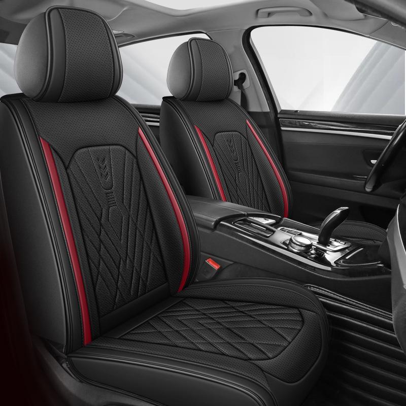Universal Leather Car Seat Cushion: Durable, Full Wrap, All-Season Cover for Small Cars, SUVs, and Sedans