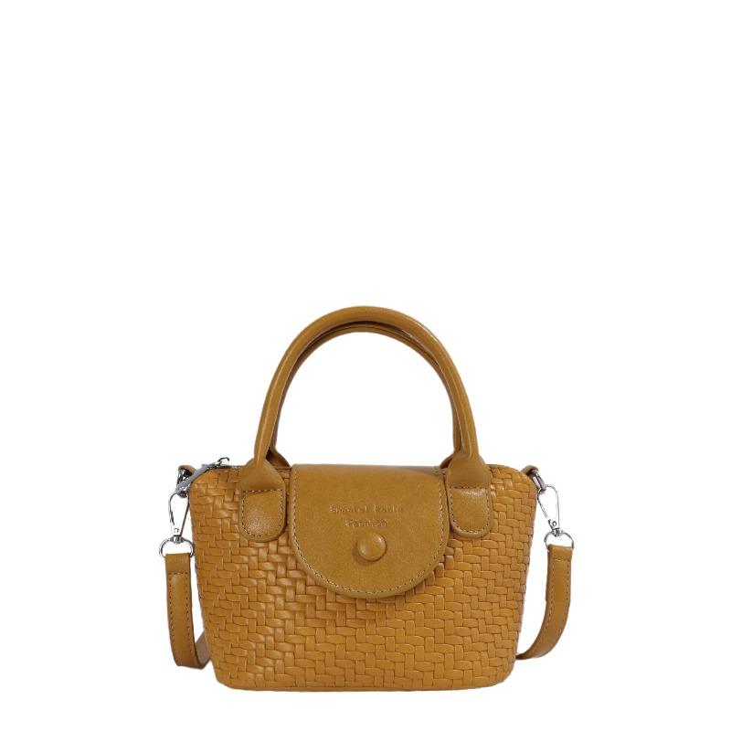 Spring and Summer New Handwoven Bag Fashion Dumpling Handbag High Texture Versatile Trend Shoulder Messenger Bag