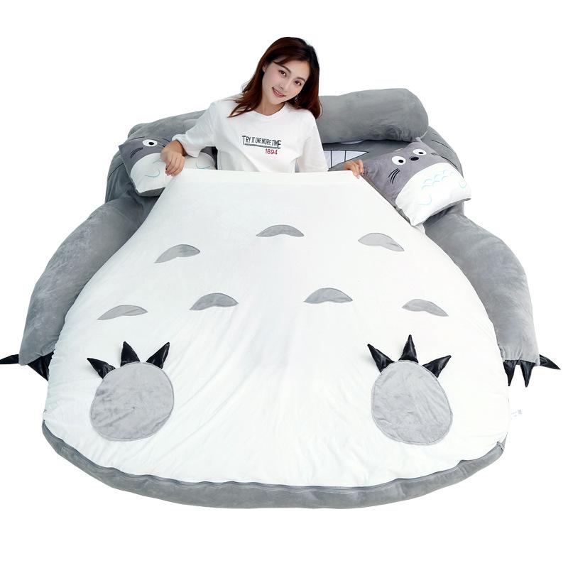 Lazy Sofa Bed: Single/Double Tatami Totoro Mattress - Cute Bedroom Addition