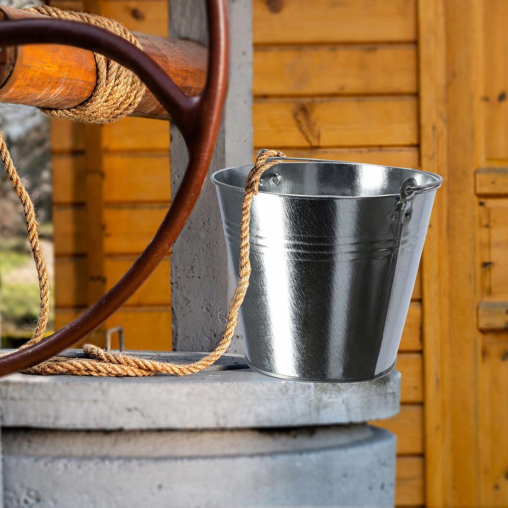 KADAX Bucket Garden Bucket Galvanized Metal 15 L