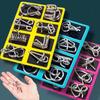 Fun Metal Chinese Ring Puzzle Intelligent Brain Teaser IQ Logic Game for Children Adult Family Entertainment Educational Toy