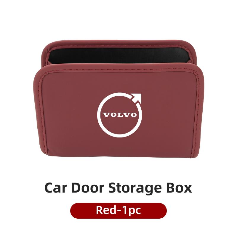 Car Leather Center Organizer For Volvo XC60 S60 V40 V60 XC40 V70 XC90 V90 V50 S90 S80 C30 S40 XV40 S70 XC70 Polestar