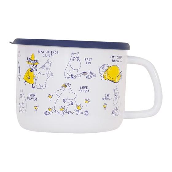 Fuji Enamel Moomin Arekore Stock Pot 14cm Moomin MOYA-14MP.B