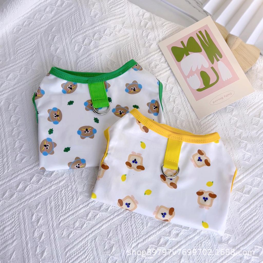 Spring and Summer New Ins Wind Light Pet Dog Dog Cat Clothes Vest Small Medium and Large Dog Pet Clothing