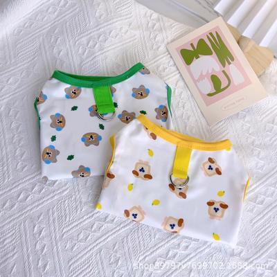 Frühjahr/Sommer Neue leichte und dünne Kleidung für Haustiere, Hunde und Katzen, Westen, Teddybären, kleine Hunde, Welpenkleidung, Kühlweste für Hunde