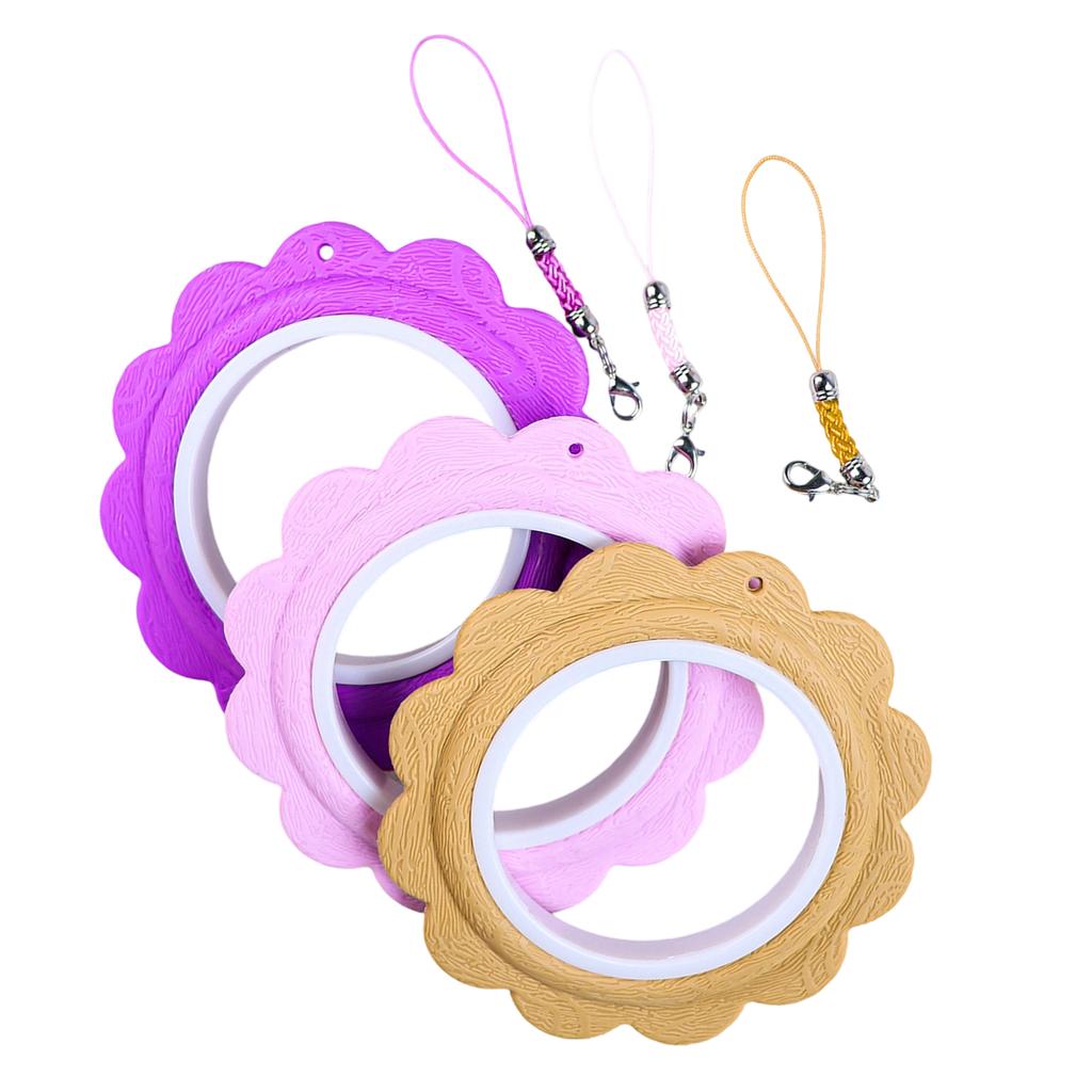 3 st Broderiram Korsstygnsram Brodericirklar Runda Kransar Broderiram för Sömnad Handarbete