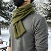 Outdoor Cycling Neck Cover Unisex Polar Fleece Scarf for Winter Warmth Thickened Soft Warmer Lightweight Winter Accessories with Cross-Interleaving