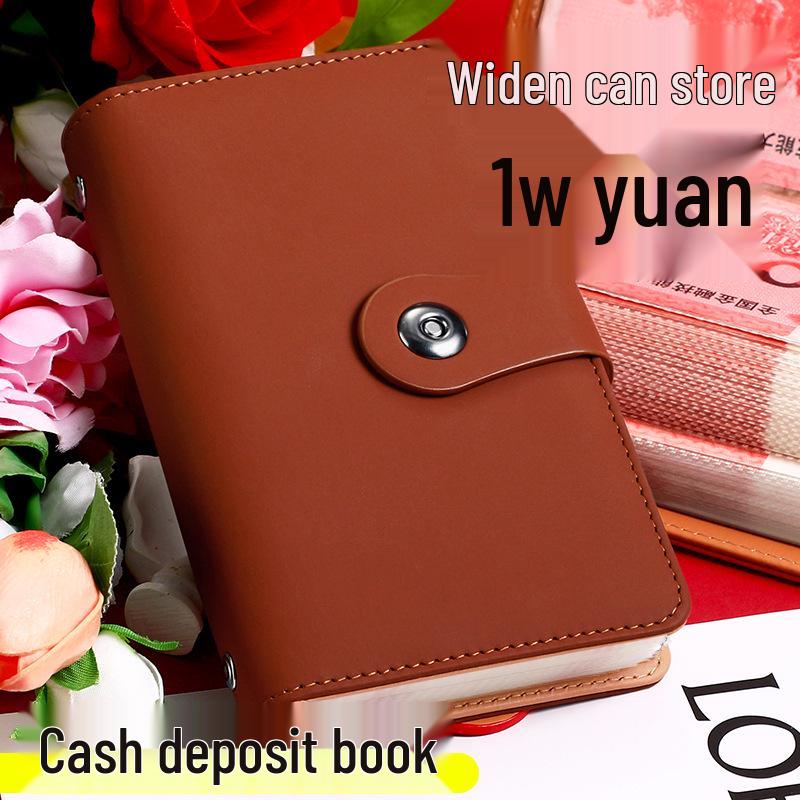 Waterproof Cash Savings Book: Large Capacity Money Storage Album & Banknote Clip