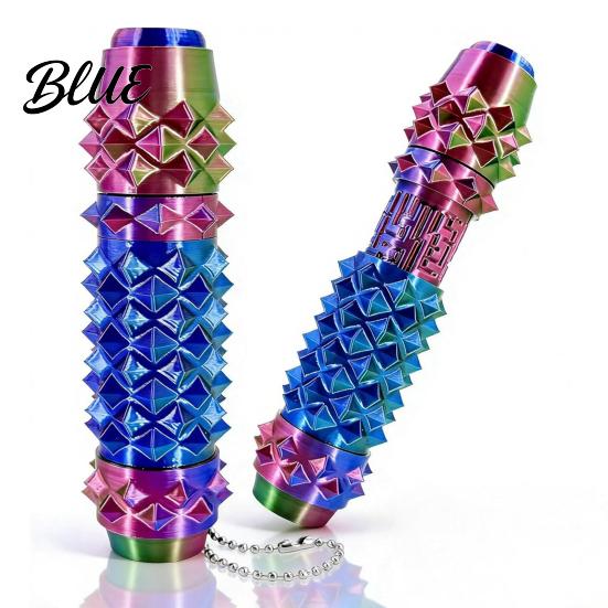 Fidget Toy with Storage 6-In-1 Clicker Spinner Roller Maze Spiky Grip Stress Anxiety Relief Pain Stimming Tool Sensory