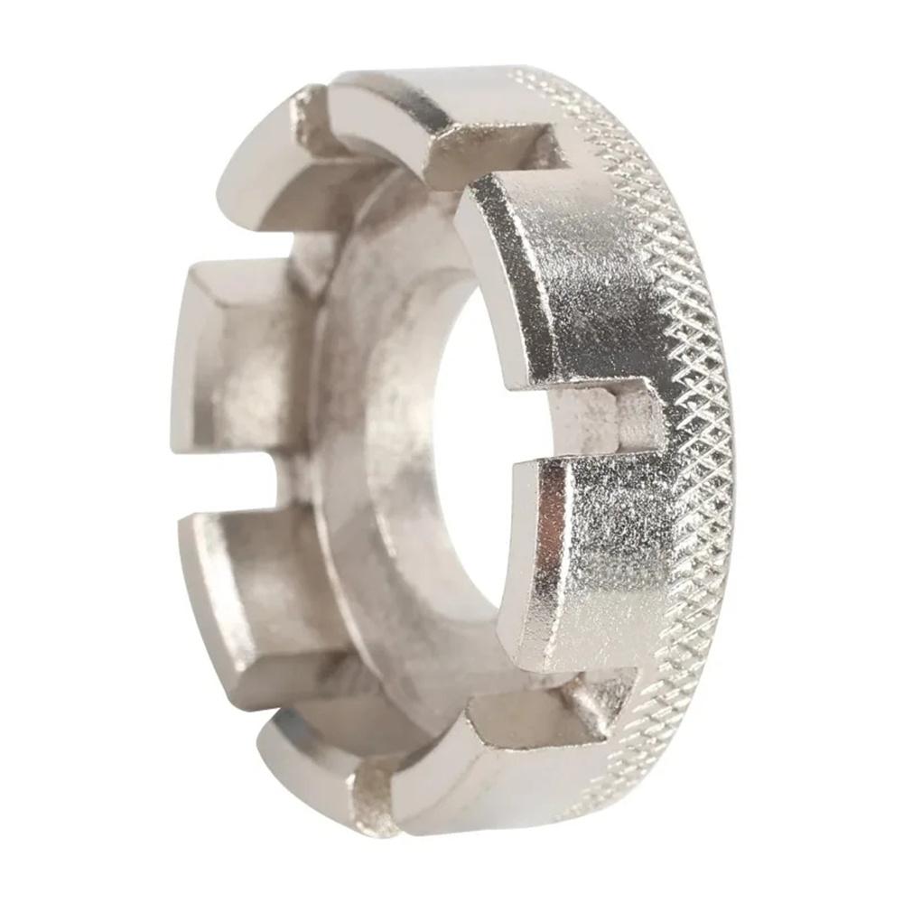 

Bikersay Ключ для обода велосипедного колеса Міні регульований гайковий ключ 8-сторонній паз Ключ для натягу спиць велосипеда Інструменти для розбирання осі велосипеда срібний