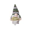 Lighted Christmas Gnomes Plush Decorations With LED Nose Light Up Christmas Gnomes Dwarf Figurines Holding Snowflakes & Merry Christmas Sign 10in