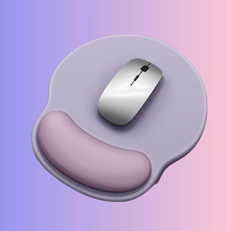 Ergonomic Mouse Pad with Gradient Colors Wrist Support Soft Cushion Non Slip Base for Laptop Desk